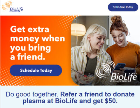 $50 BioLife buddy bonus